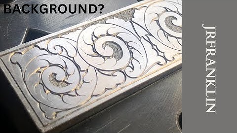 Hand Engraving Lesson : Detailed Stippled Background Tutorial