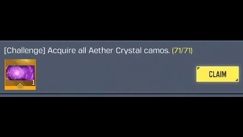 71/71 Aether Crystal Camo completed