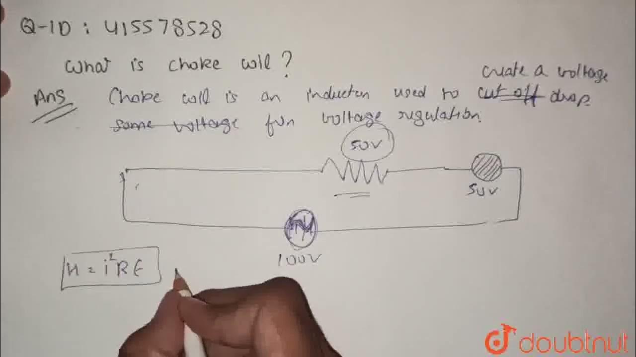 What is a choke coil ? CLASS 12 ALTERNATING CURRENT PHYSICS