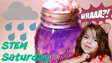 Rain Cloud in a Jar Experimenting with Weather and Density - STEM Saturdays