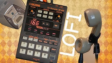 How I made this JAZZY LOFI BEAT with my Boss Sp 202 and a telephone microphone