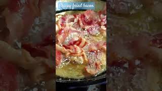 Fried bacon, Crispy bacon bacon friedbacon breakfast shorts youtubeshorts