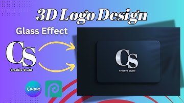 How to Design a 3D Glass Effect Logo in Canva – Easy Tutorial