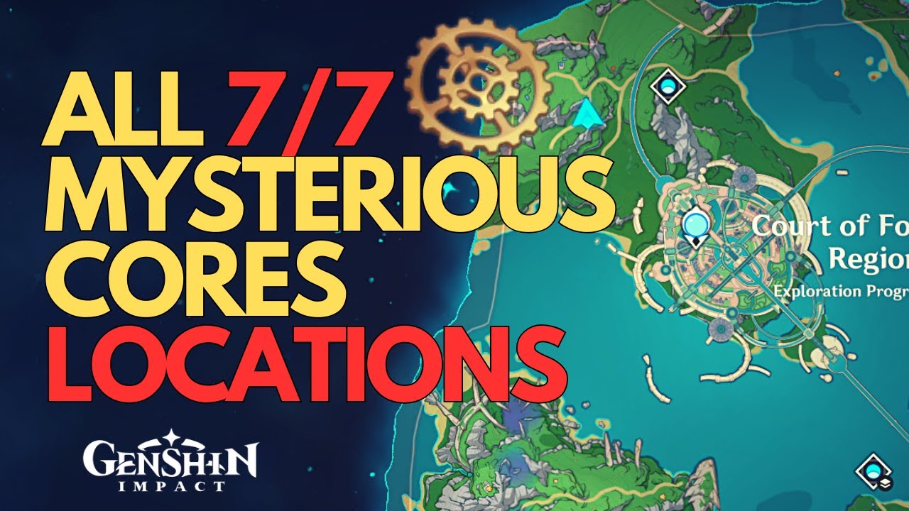 All 7 Mysterious Cores Locations Genshin Impact YouTube