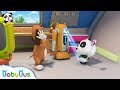 Bad Intelligent Machine Dog Chases Panda | Panda's Magic Tie | Magical Chinese Characters | BabyBus