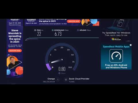 speed test orange ADSL offre 8 mega