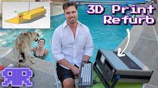 3D print repair + dishwasher refurb: The 1st color "laptop"! Commodore SX-64