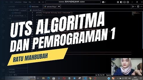 UTS Algoritma dan Pemrograman 1 - Bpk. Yusri Ikhwani, S.Kom., M.Kom. - RATU MAHBUBAH (2410020060)