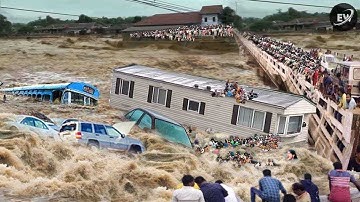 Ongelooflijke, afschuwelijke rampen in Indonesië — Plotselinge overstromingen en aardverschuiving...