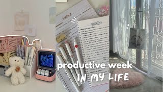 Vlog🧸: a VERY productive week In my life, moving out, studying, organizing stationery,desk makeover