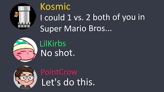 Can 2 Speedrunners beat Super Mario Bros. before a Pro?