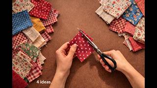 ✂️ Don’t Throw Fabric Scraps Away! 4 Easy Sewing Ideas