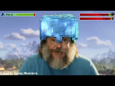 A Minecraft Movie (2025) Final Battle with healthbars 2/2