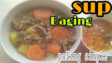 Sup Daging Paling Simple