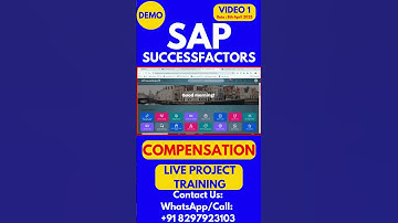 SAP SuccessFactors Compensation Training Online Tutorial Class 1 2025 #sapsuccessfactorstraining