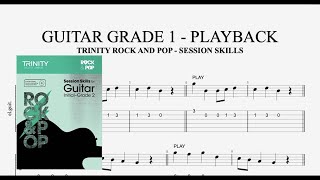 GUITAR GRADE 1 - PLAYBACK ( example 1-4 ) Trinity Rock and Pop Session Skills