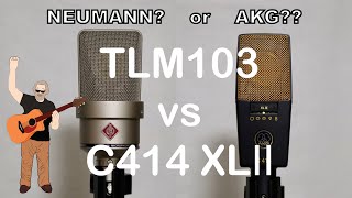 《TLM103 vs C414 XLⅡ》NEUMANNとAKGの人気2機種を比較　ACOUSTIC GUITAR