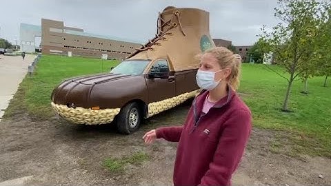 Watch now: Molly Swindall, talks about the L.L. Bean Bootmobile which she gets to drive