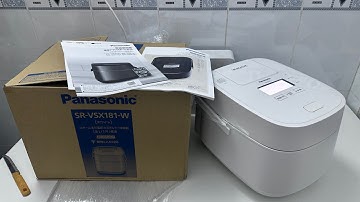 Nồi cơm MỚI NGUYÊN THÙNG | Panasonic SR-VSX181-W Cao Tần Áp Suất Điện Tử Cốc Bù Ẩm | Bếp Nhật
