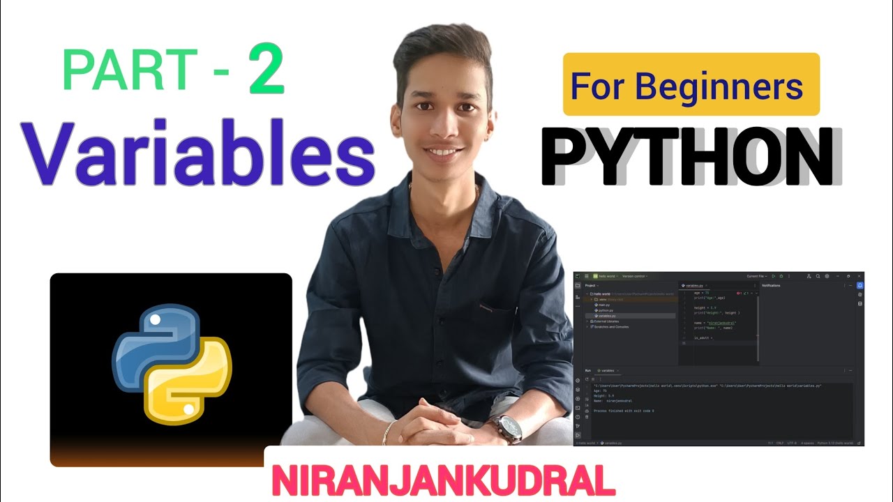 Variables in python || Basics in python || ಕನ್ನಡದಲ್ಲಿ python tricks ...