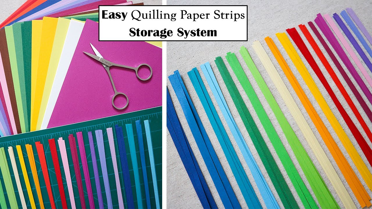 Easy Paper Strips Storage System - How to Organize and Store Paper Quilling  Strips 