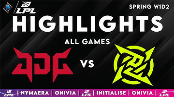 JDG vs NIP ALL GAMES Highlights | LPL Highlights 2025 | JD Gaming vs Ninjas in Pyjamas by Onivia