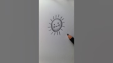 How to Draw a Cute Sun ☀️ Easy Tutorial #foryou #art #drawing #tutorial #satisfying #howtodraw