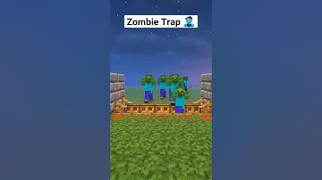 Minecraft Easy Zombie Trap🧟 #shorts