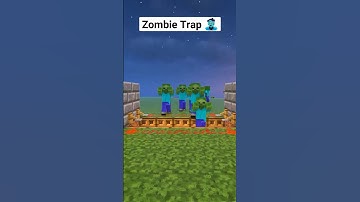 Minecraft Easy Zombie Trap🧟 #shorts