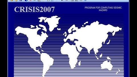 Seismic Risk Assessment (CRISIS2007)