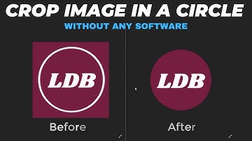 How to crop photo in circle shape without any software | online tool