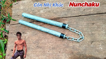Làm Côn Nhị Khúc Bằng Ống Tuýp Sắt không cần mối Hàn | Diy Nunchuks | Thắng Ninja