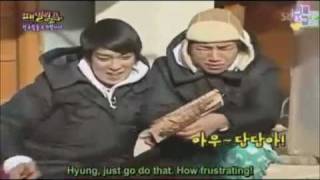 [ENG]Daesung annoying TOP   TOP getting Angry (FUNNY)