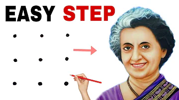 Easy Indira Gandhi Drawing // Independence day drawing