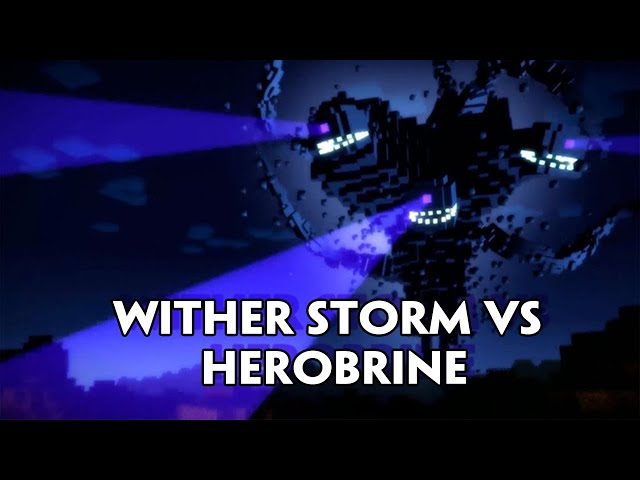 herobrine vs witherstorm #herobrine #witherstorm #1v1 #vs