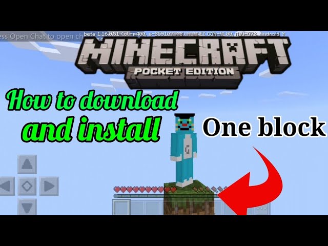 How to download and install one block survival in minecraft 