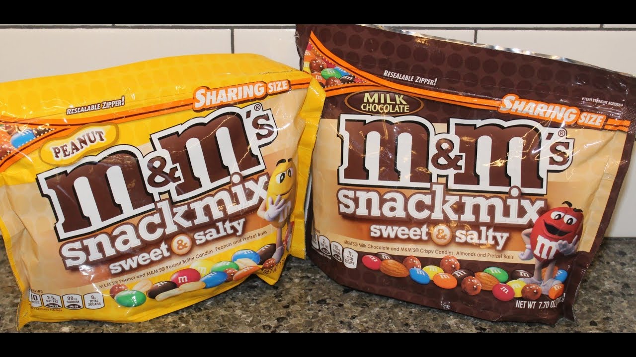 M & M Snack Mix, Milk Chocolate, Sweet & Salty, Packaged Candy