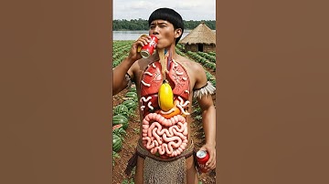 Banana’s Journey Inside Your Body | Digestive Process in 3D Animation #health #food #science