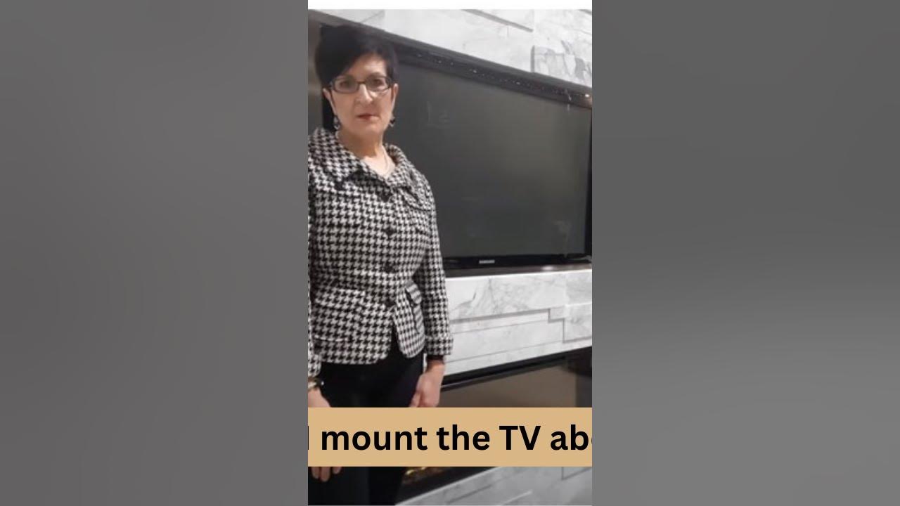 How high should I mount my TV above the fireplace? YouTube