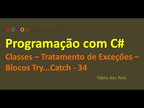 Vídeo: Podemos escrever try catch no bloco catch em C #?