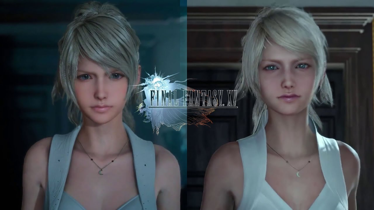 Final Fantasy Xv Lunafreya Nox Fleuret Design Comparison Tgs Final Fantasy Xv Lunafreya Nox Fleuret Design Comparison Tgs