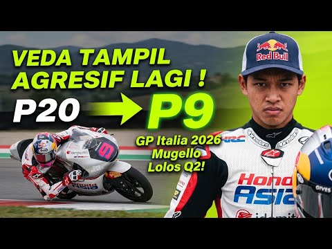 DARI URUTAN 20 KE POSISI 9! Gila.. Cara Gila Veda Ega Taklukan Sirkuit Mugello!