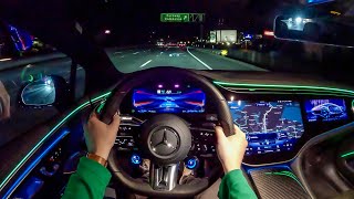 2022 Mercedes-AMG EQS - POV Night Drive (Binaural Audio)