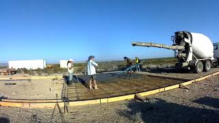 Pouring another slab at the compound - Off Grid - Big Bend - Terlingua - Texas by Full Vegan Homestead 958 views 3 years ago 6 minutes, 34 seconds