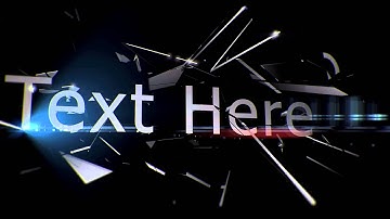 Cinema 4D r15 Template - Glas Shatter(Skilled User) Free (No Prerender)