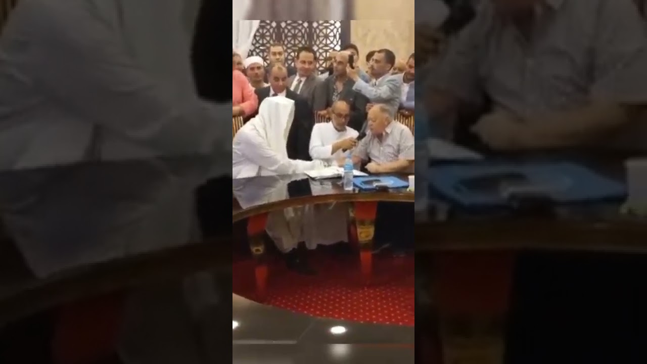 جانب من عقد قران بنت الشيخ جابر بغدادي