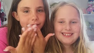 Me and Harli doing over the top British makeup