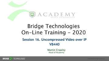 16 Uncompressed Video over IP & VB440 Probe