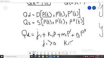 dynamic stability and market model with price expectations phillips curve