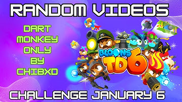 BTD6 Daily Challenge | Dart Monkey Only | January 6, 2024